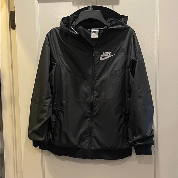 Nike Black Windbreaker Jacket - Picture 1 of 9